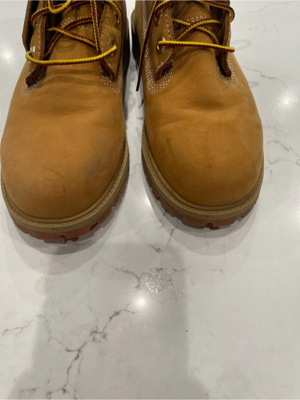 Timberland Wheat Brown Big Boy’s Lace-Up Work Boots